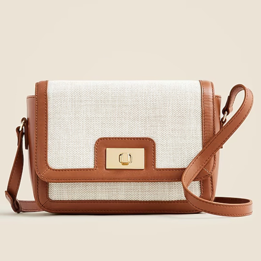 Jcrew Edie bag in Spanish canvas